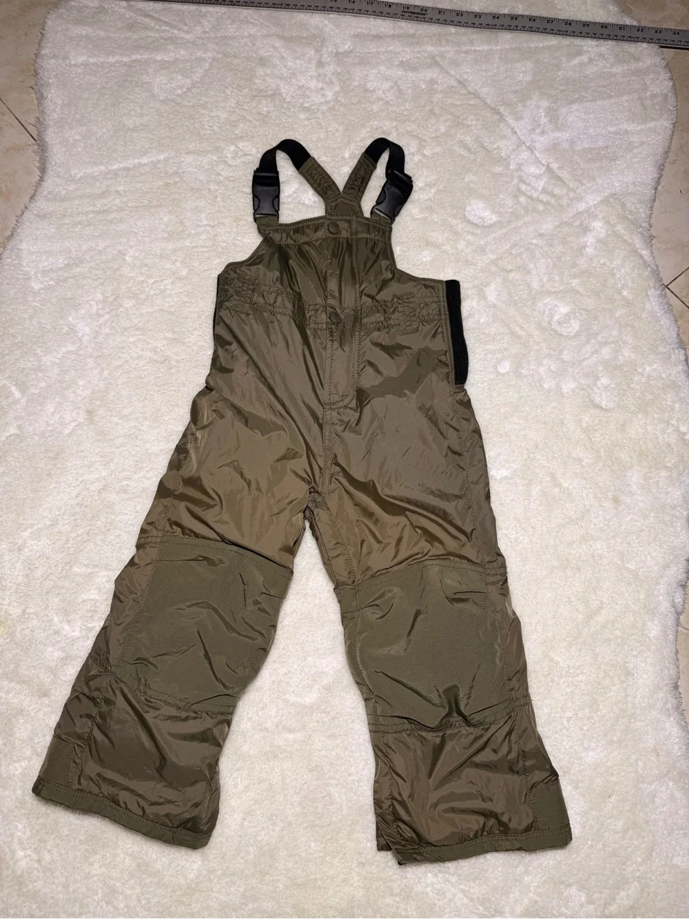 Baby Gap Toddler Snow Bibs Ski Suit Pants green insulated size 3 years